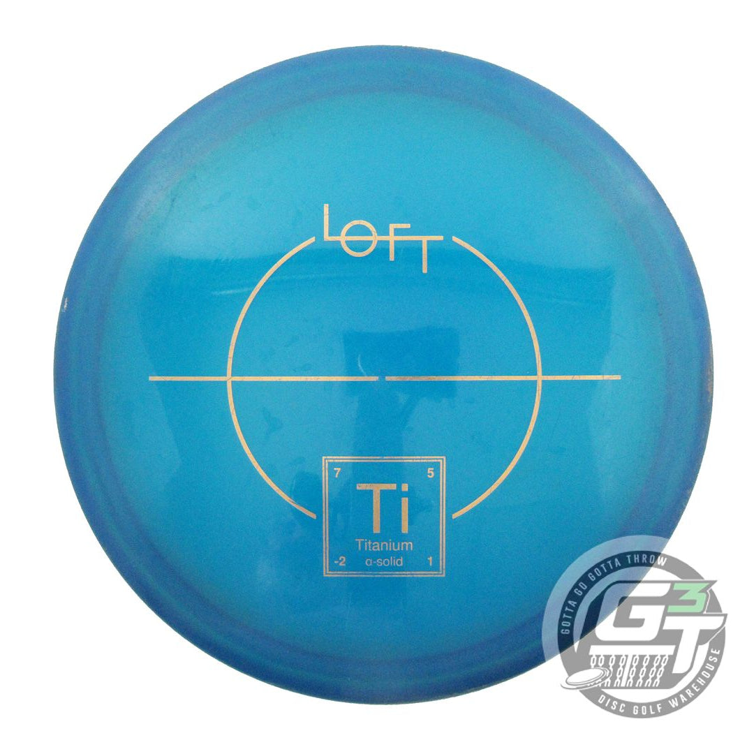 USED Loft Discs Alpha Solid Titanium 175g Blue Gold Foil Fairway Driver Disc