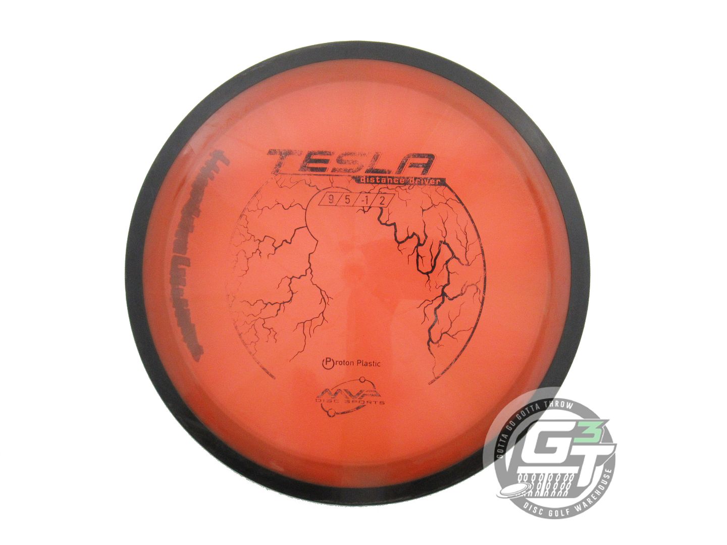 USED MVP Disc Sports Proton Tesla 167g Orange Distance Driver Golf Disc