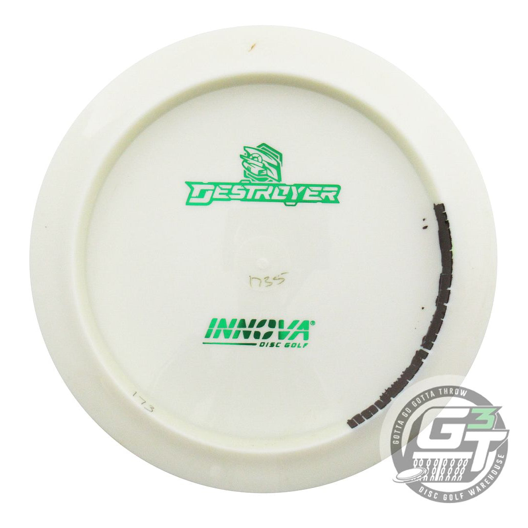 USED Innova Backstamp Star Destroyer 173g White Green Foil Driver Golf Disc