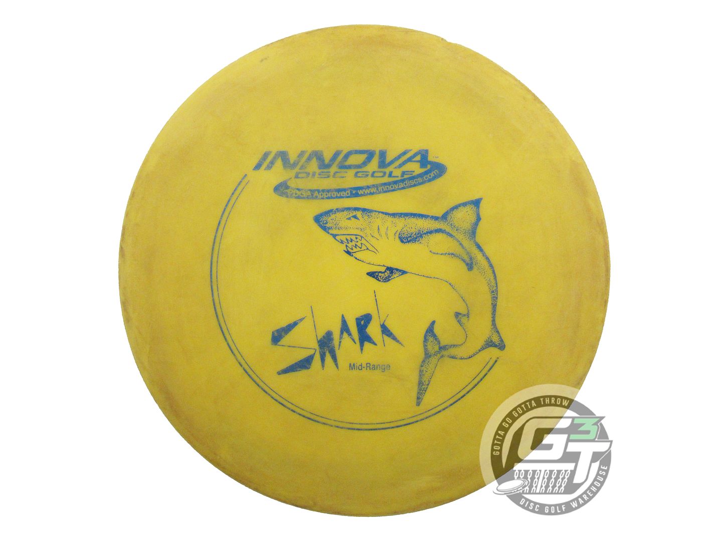 USED Innova DX Shark 176g Yellow Blue Foil Midrange Golf Disc