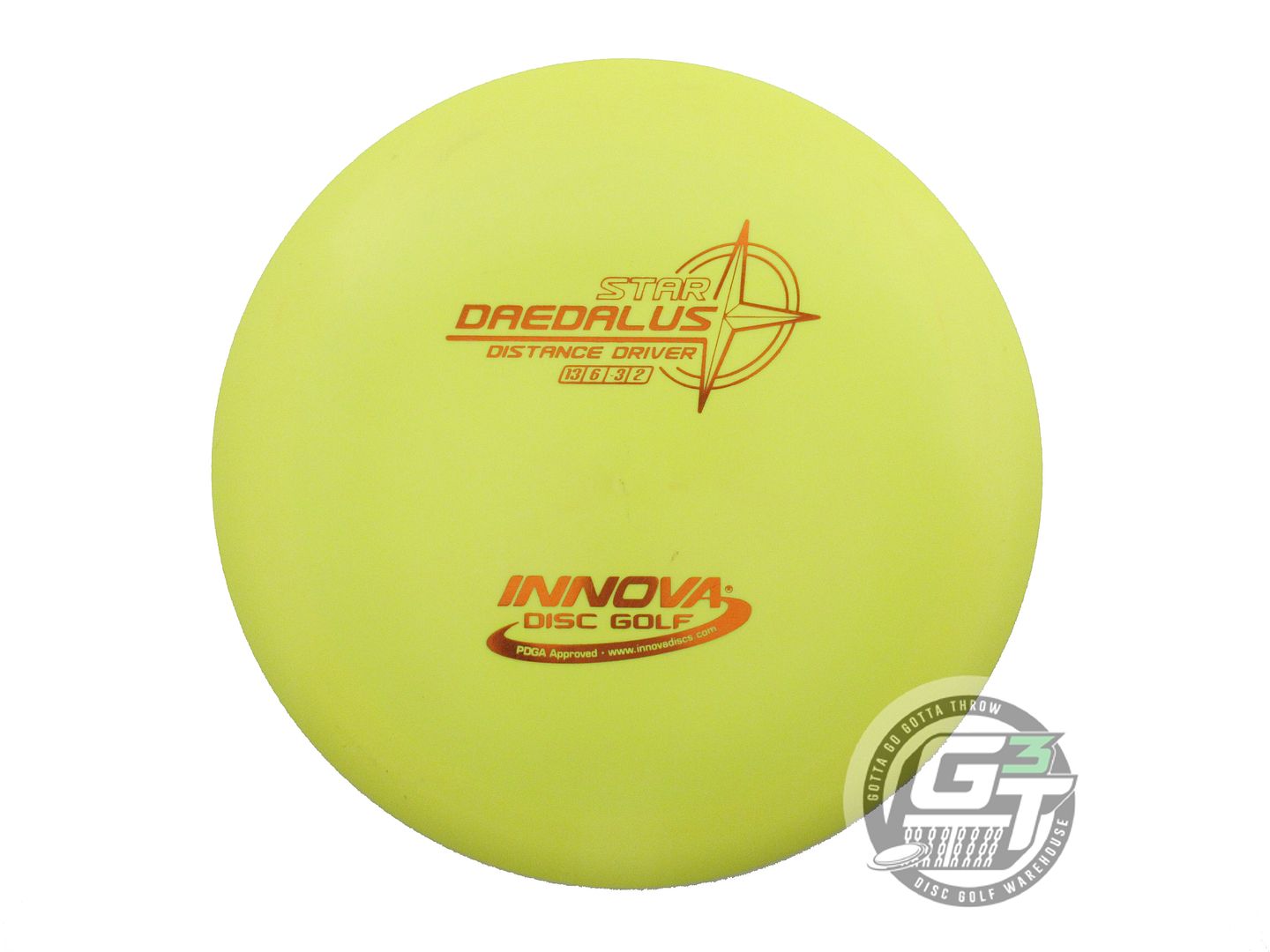 USED Innova Star Daedalus 169g Yellow Copper Foil Distance Driver Golf Disc