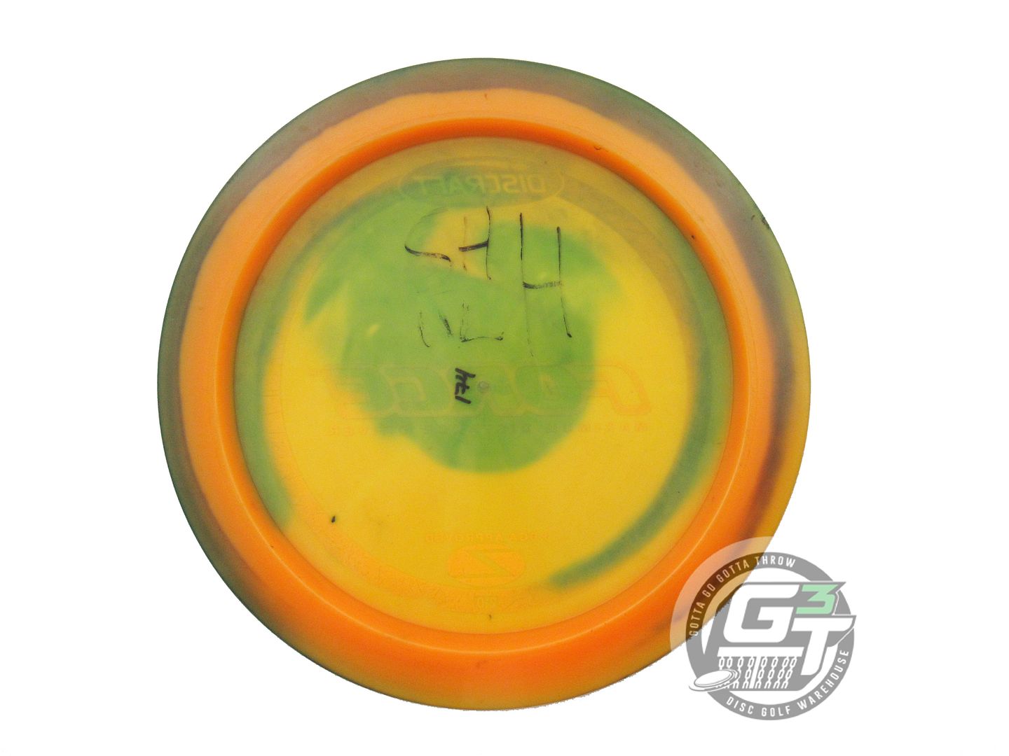 USED Discraft Z Force 174g Orange HOME DYED Distance Driver Golf Disc
