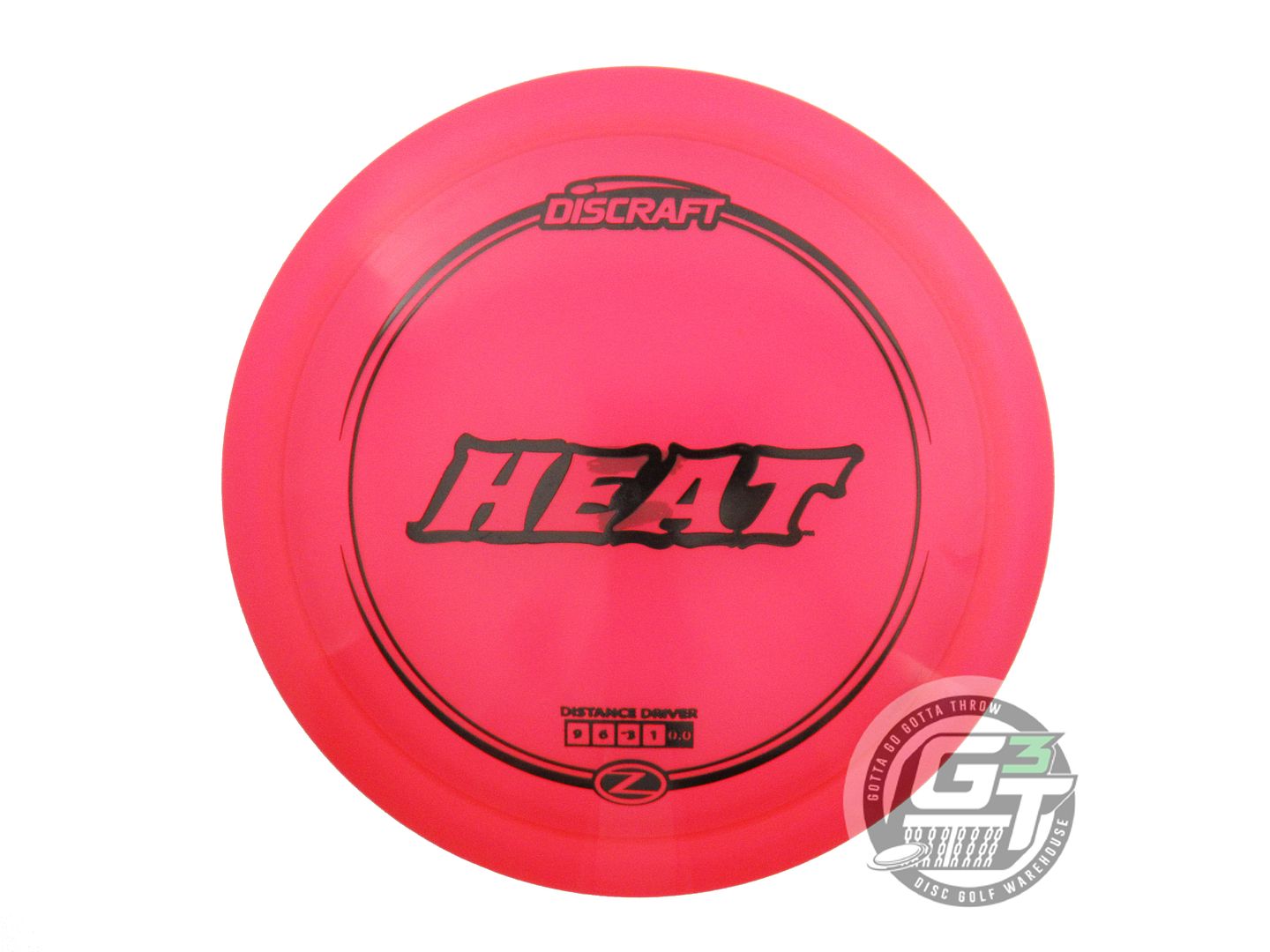 USED Discraft Z Heat 173g Pink Black Stamp Distance Driver Golf Disc