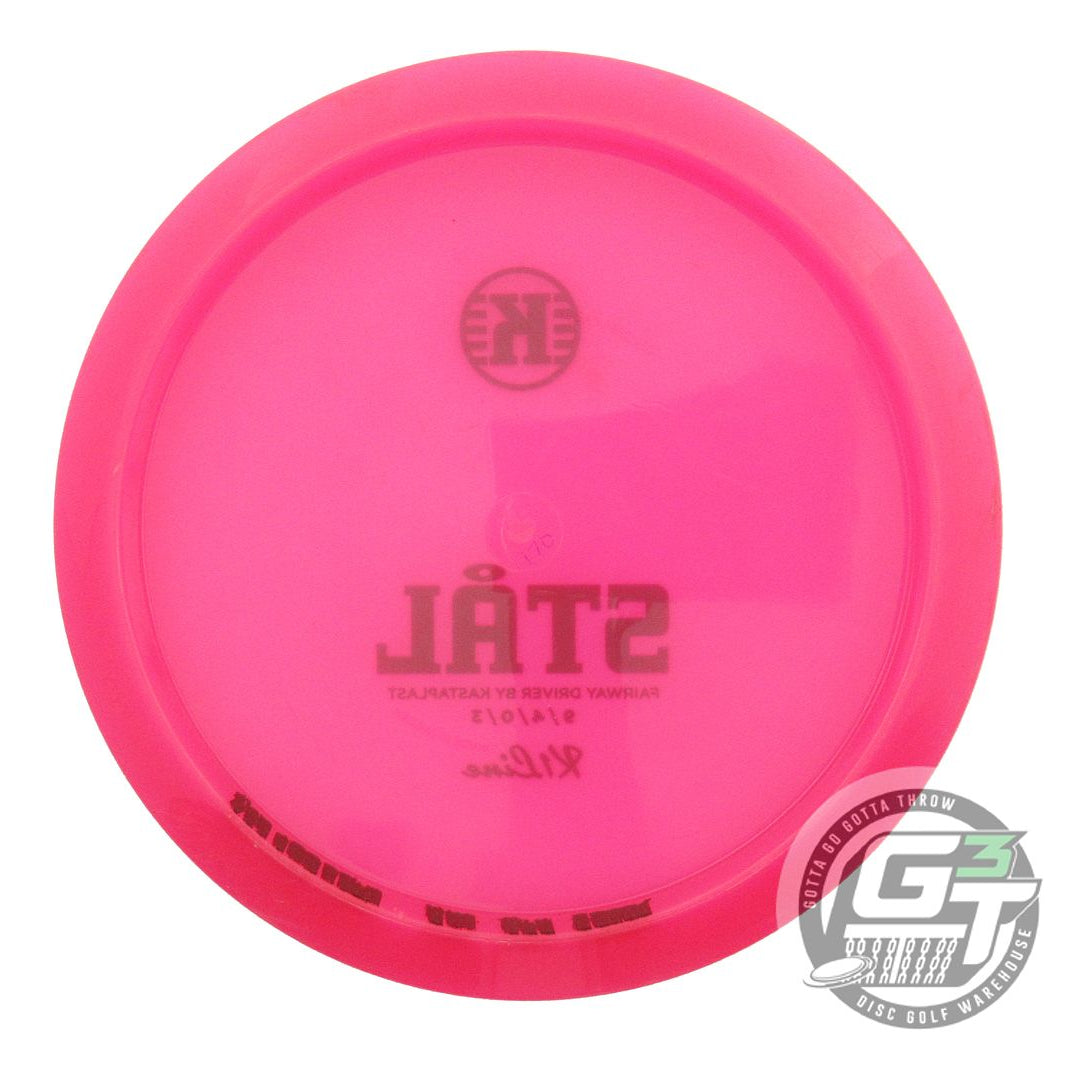 USED Kastaplast K1 Stal 170g Pink Black Stamp Fairway Driver Golf Disc