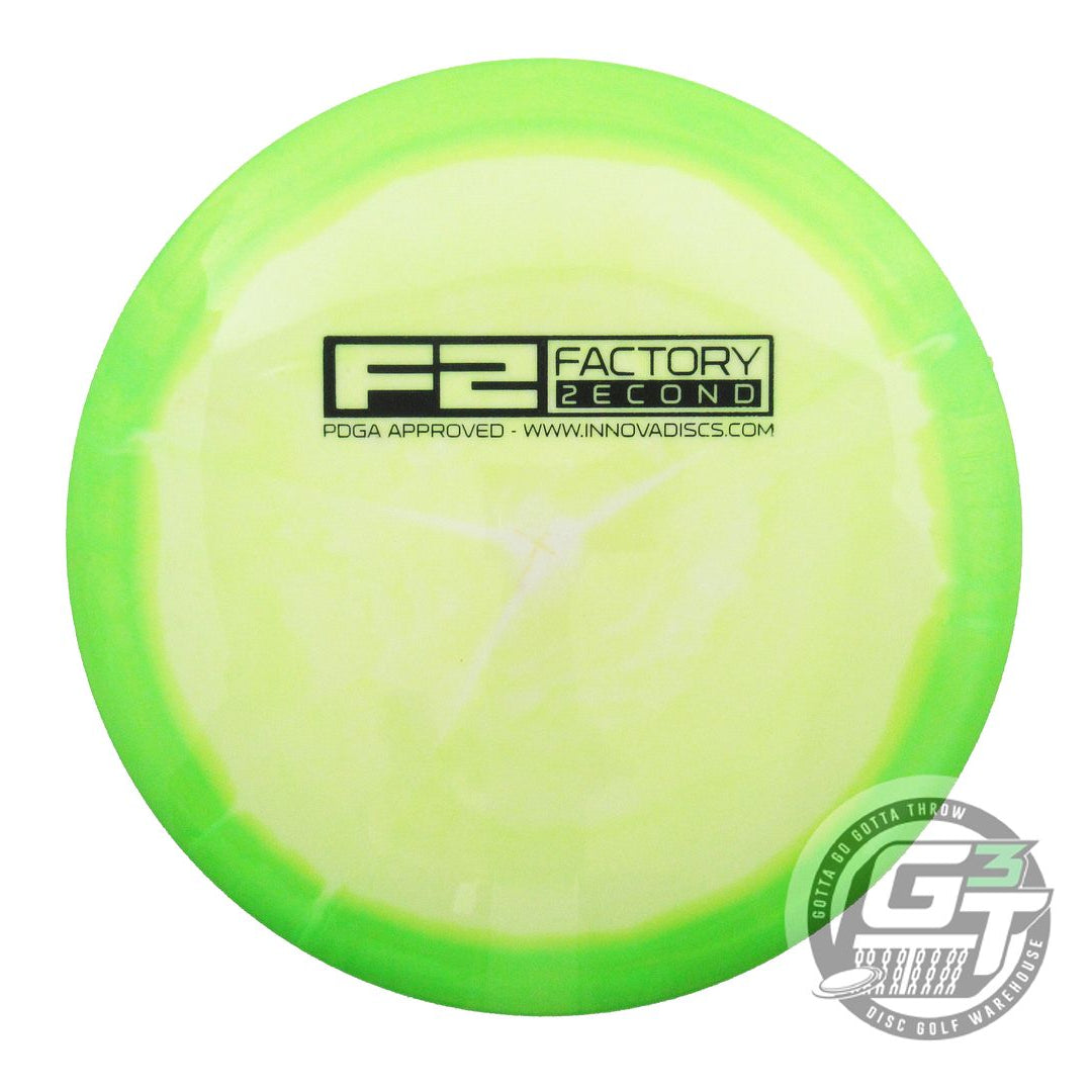 USED Innova X-OUT Halo Star Mystere 164g Lime-White Distance Driver Golf Disc