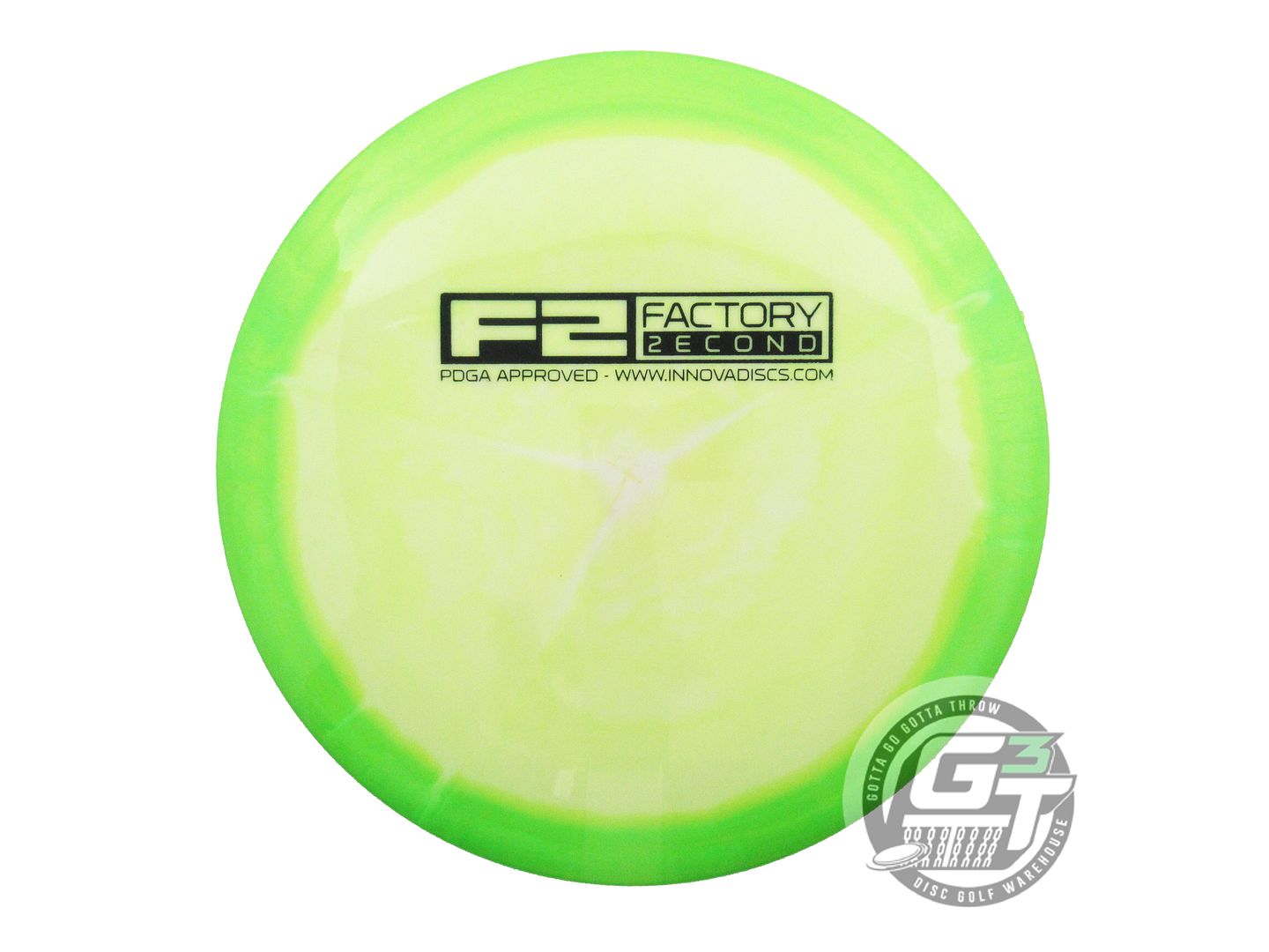 USED Innova X-OUT Halo Star Mystere 164g Lime-White Distance Driver Golf Disc