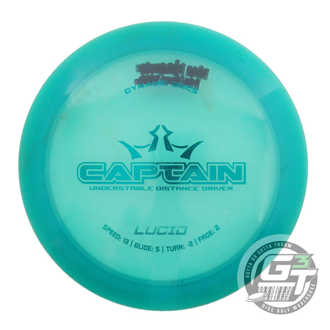 USED Dynamic Discs Lucid Captain 175g Teal Teal Foil Distance Driver Golf Disc