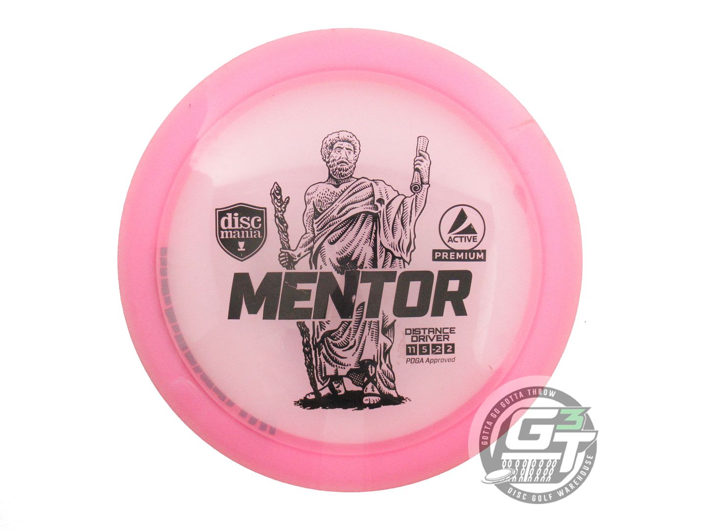 USED DiscMania Active Premium Mentor 173g Pink Black Stamp Distance Driver Disc