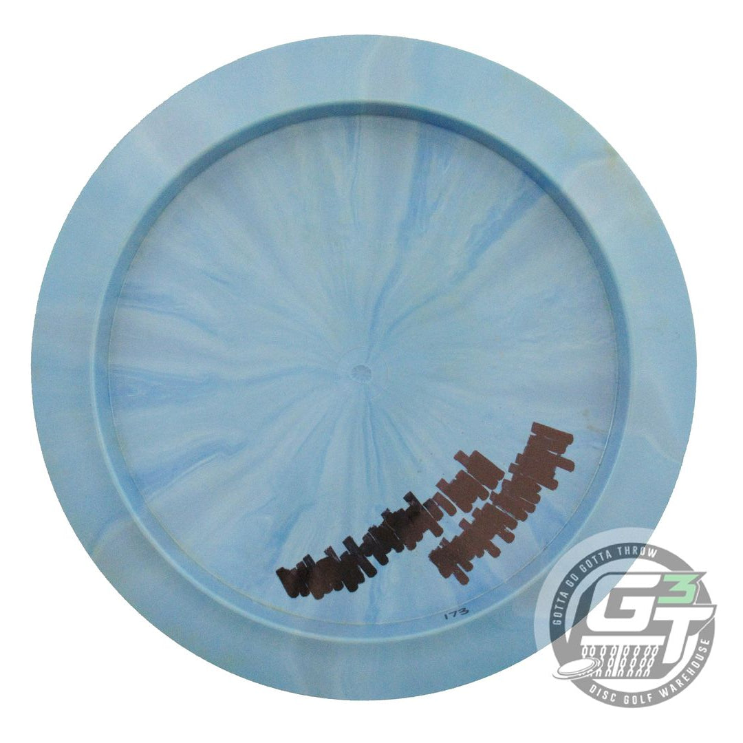 USED Dynamic Discs Fuzion Burst Captain 173g Blue Gold Foil Distance Driver Disc