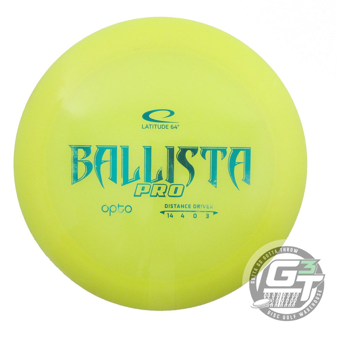 USED Latitude 64 Opto Ballista Pro 173g Yellow Blue Foil Distance Driver Disc