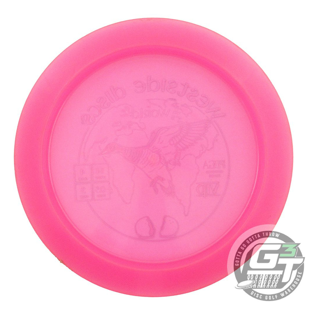 USED Westside Discs VIP World 173g Pink Blue Foil Distance Driver Golf Disc