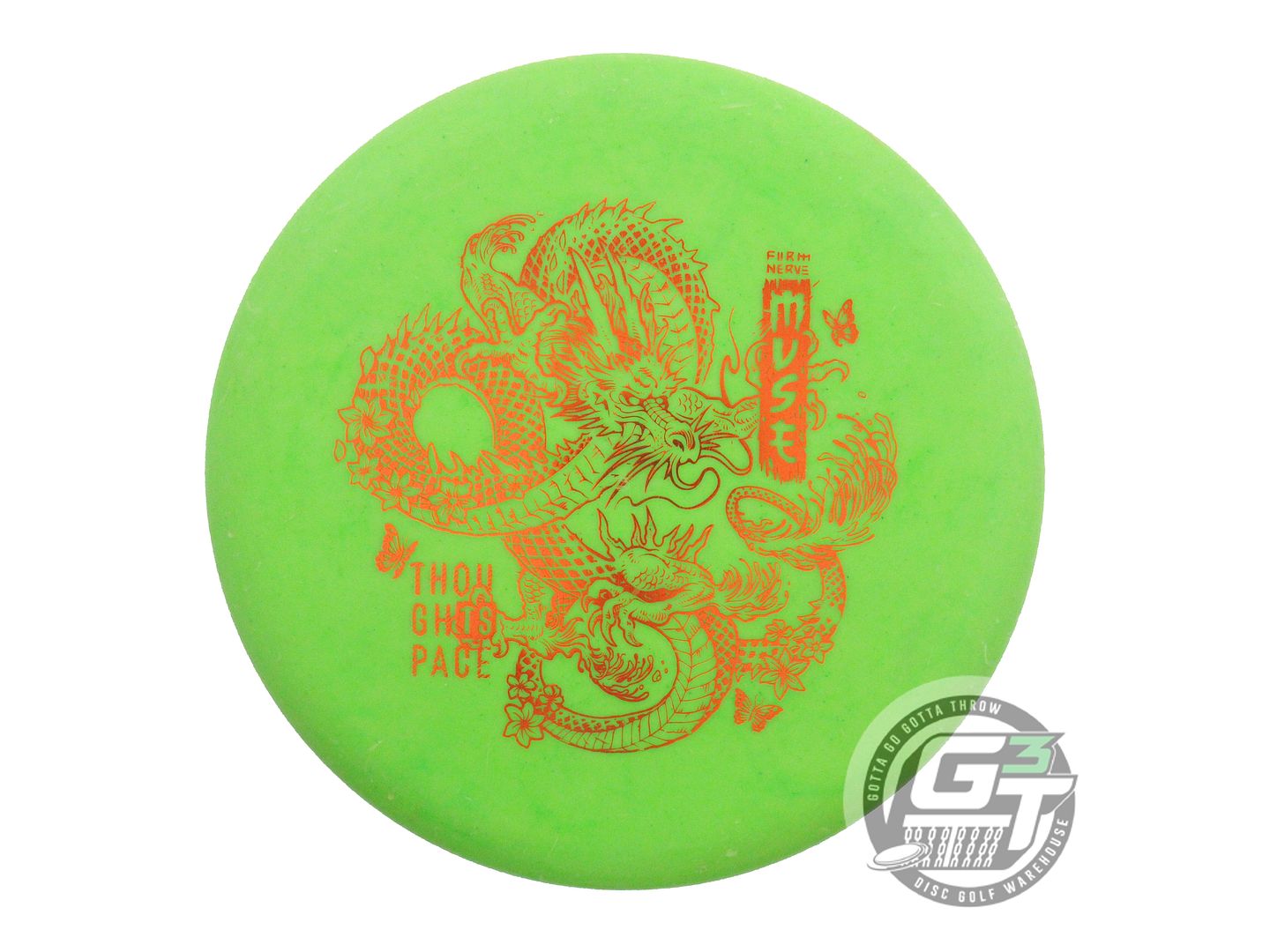 USED Thought Space Nerve Firm Muse 172g Green Orange Foil Putter Golf Disc