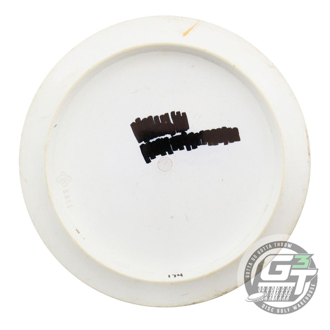 USED Clash Discs Steady Salt 174g White Blue Foil Distance Driver Golf Disc