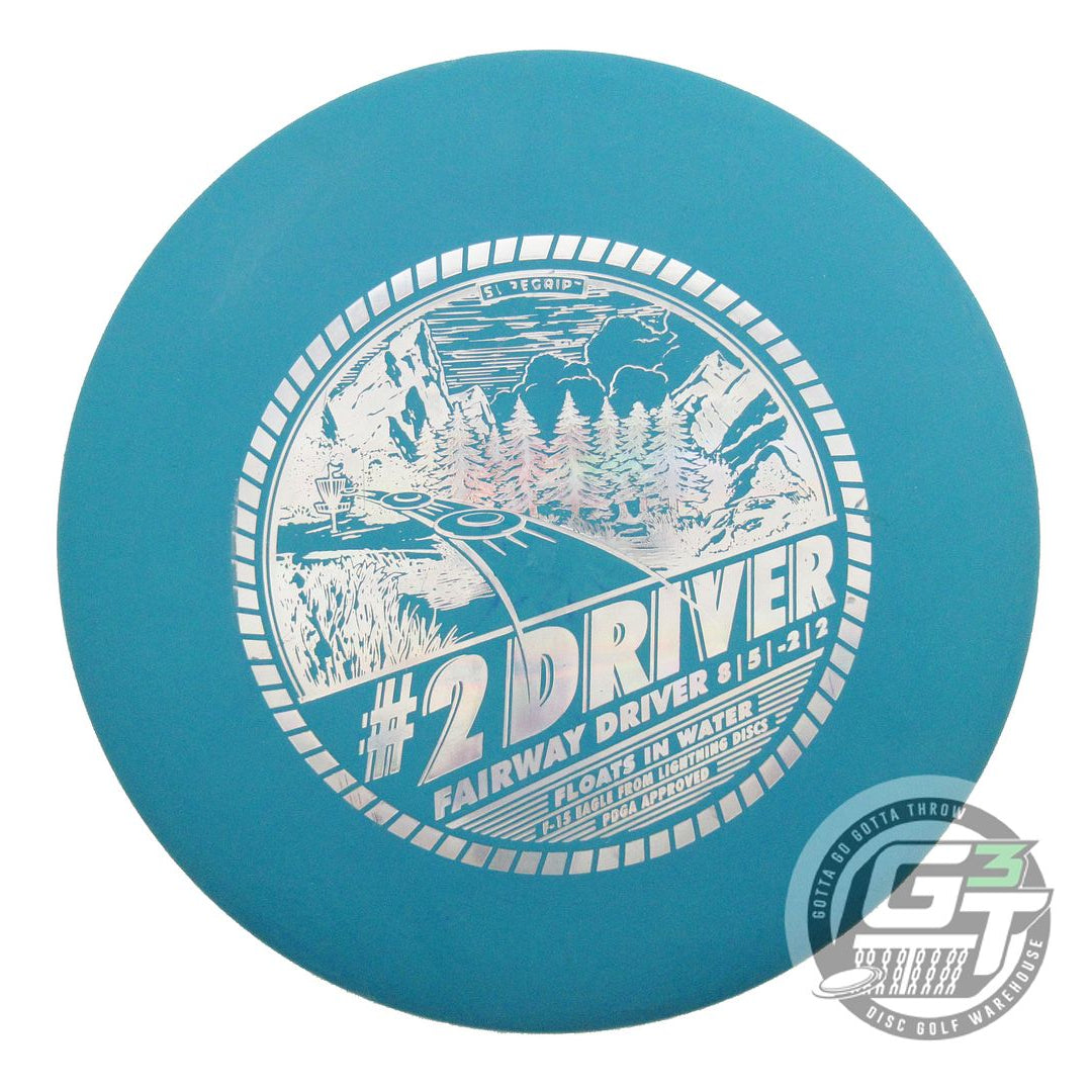 USED Lightning SureGrip #2 Driver 172g Teal Silver Holo Fairway Driver Golf Disc