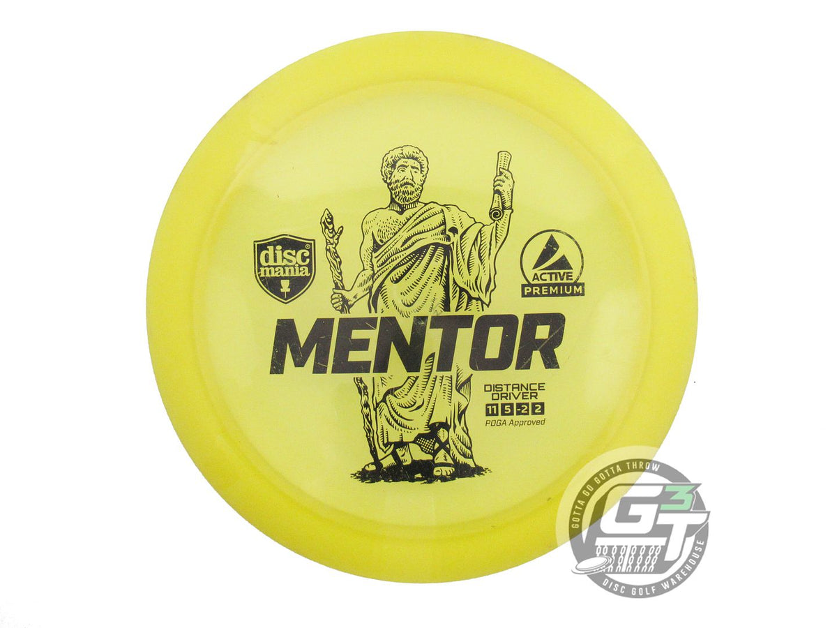 USED DiscMania Active Premium Mentor 174g Yellow Black Stamp Driver Disc