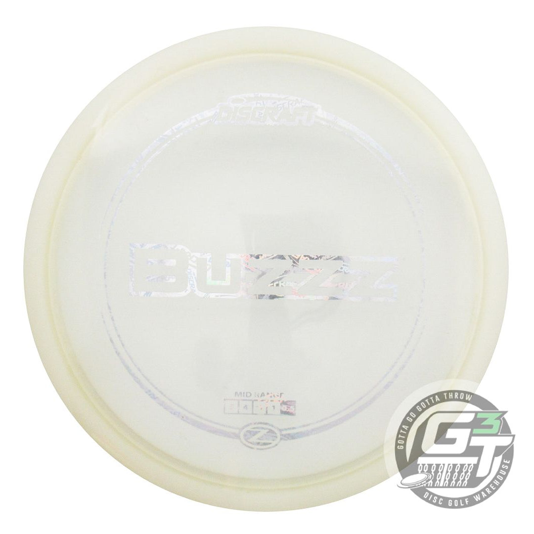 USED Discraft Z Buzzz 177g White Holo Logo Foil Midrange Golf Disc