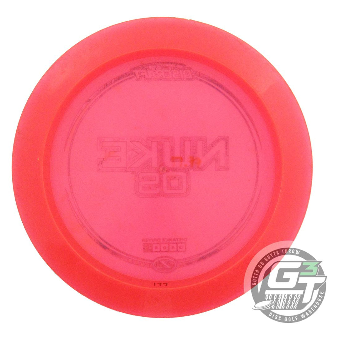 USED Discraft Z Nuke OS 177g Red Blue Foil Distance Driver Golf Disc