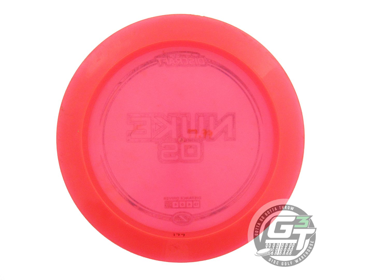 USED Discraft Z Nuke OS 177g Red Blue Foil Distance Driver Golf Disc