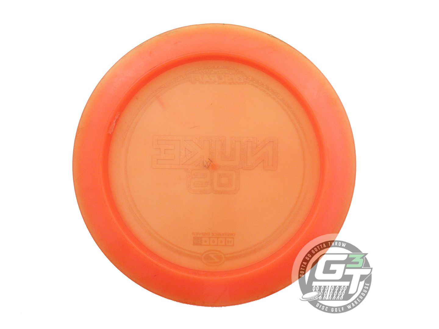 USED Discraft Z Nuke OS 173g Orange Gold Matrix Foil Distance Driver Golf Disc