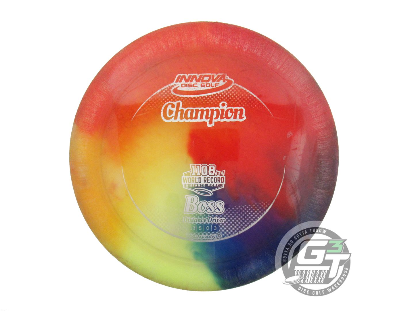 USED Innova I-DYE Champion Boss 166g Rainbow Distance Driver Golf Disc