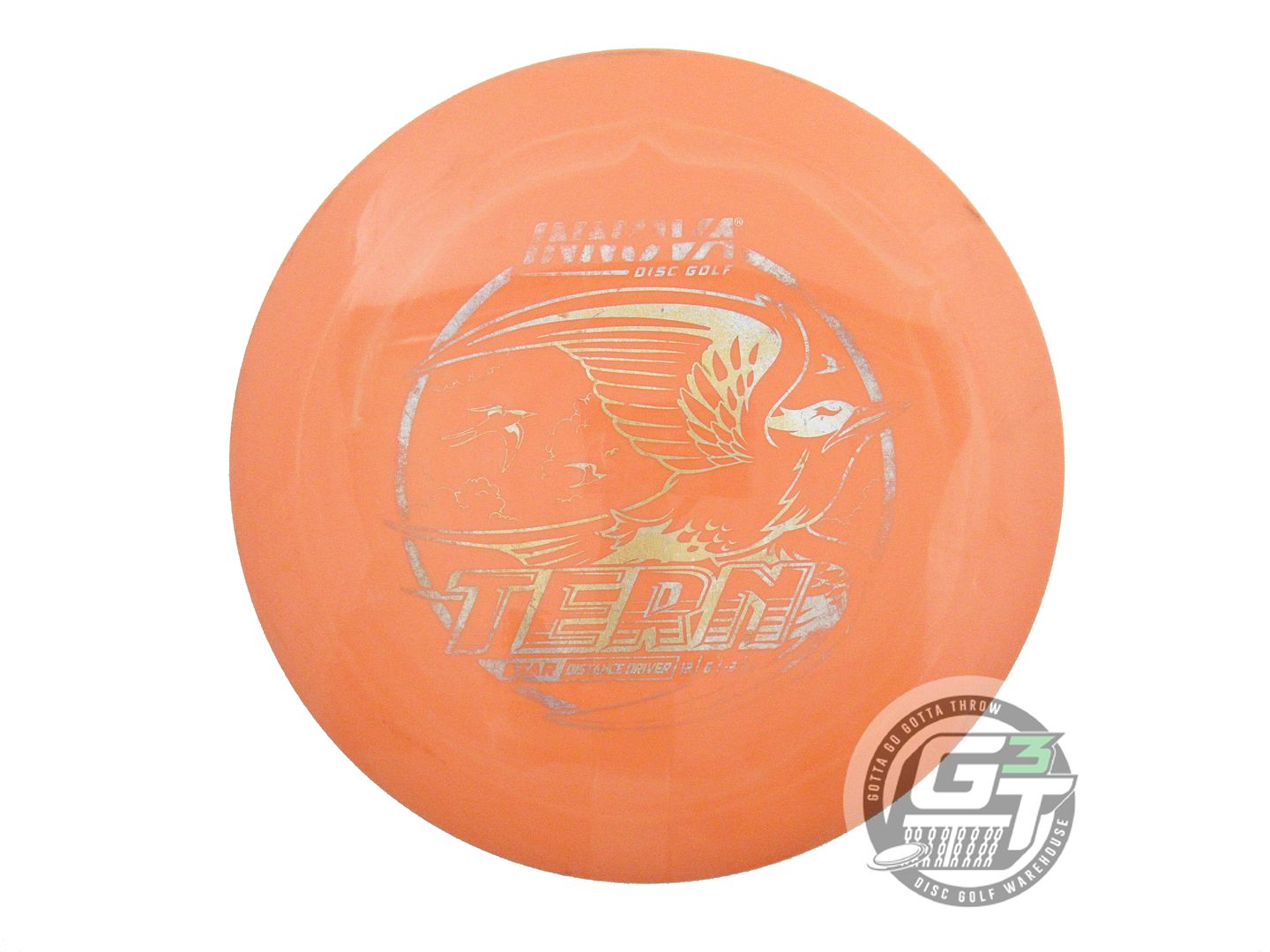 USED Innova Star Tern 163g Orange Gold Glitter Foil Distance Driver Golf Disc