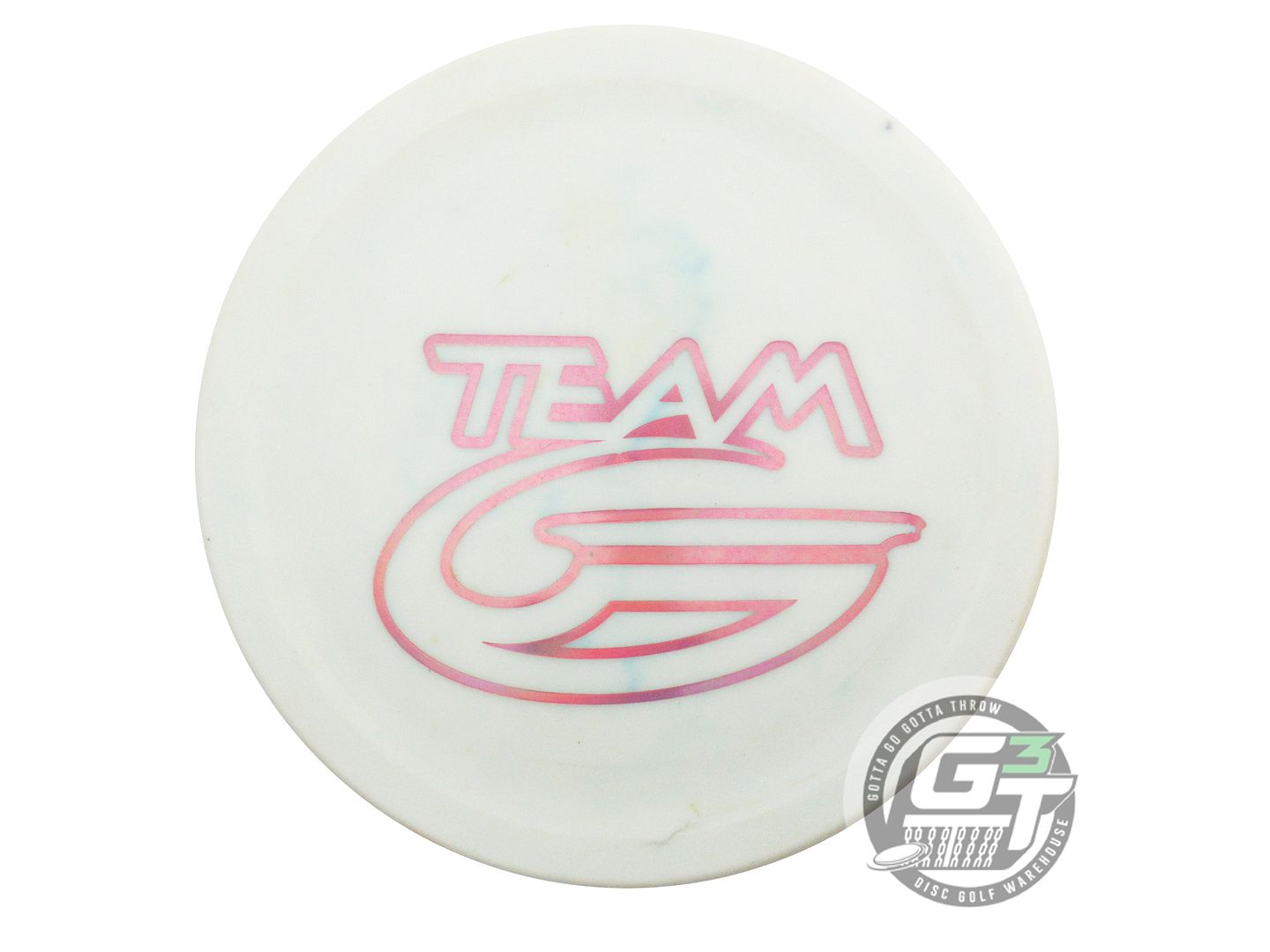 USED Gateway Platinum Devil Hawk 175g White Pink Foil TEAM Putter Golf Disc