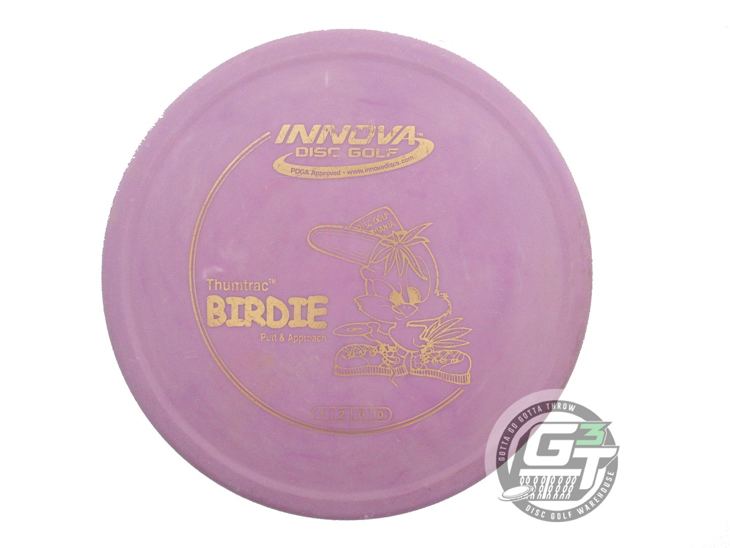 USED Innova DX Birdie 174g Lilac Gold Foil Putter Golf Disc
