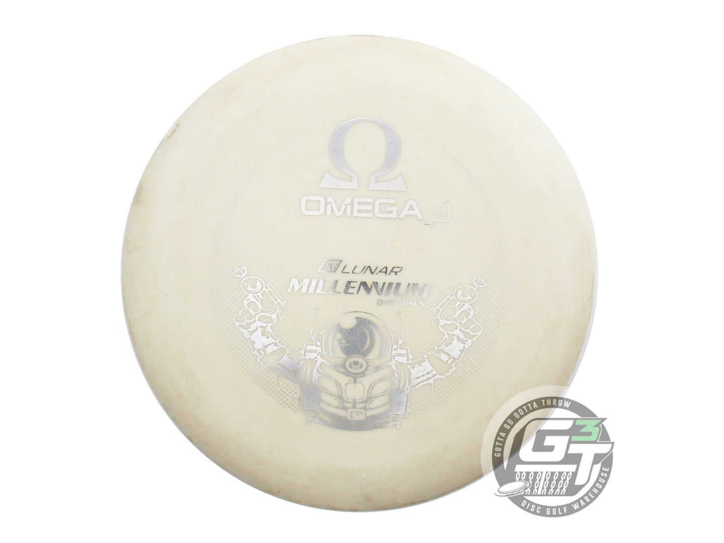 USED Millennium Lunar Glow DT Omega4 175g Silver Foil Putter Golf Disc