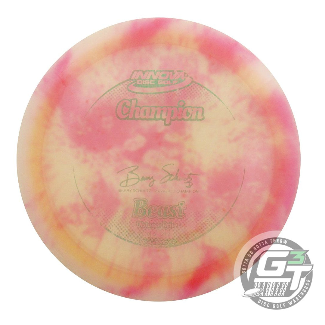 USED Innova I-DYE Champion Beast 173g Pink Swirl Distance Driver Golf Disc