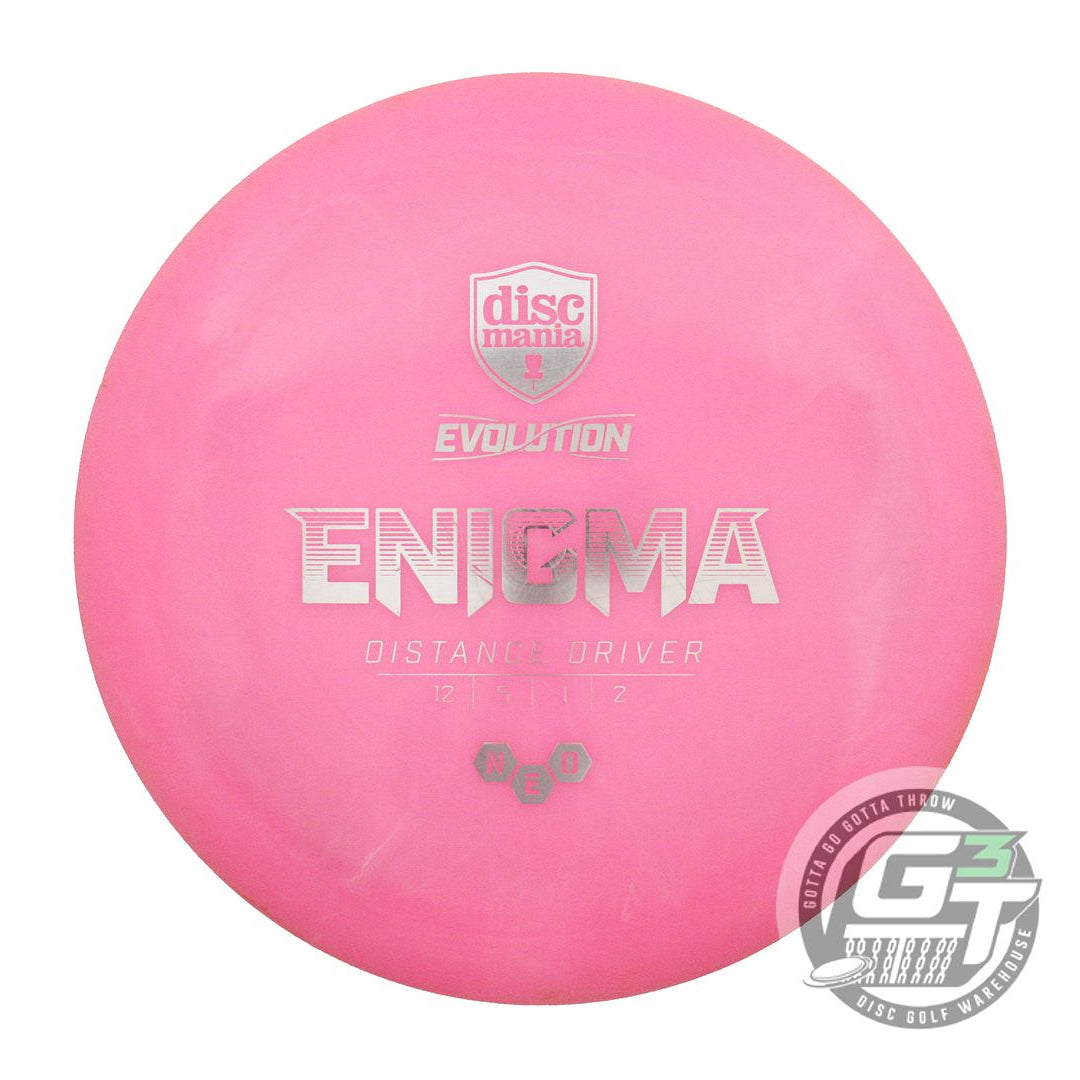 USED DiscMania Neo Enigma 175g Pink Silver Foil Distance Driver Golf Disc