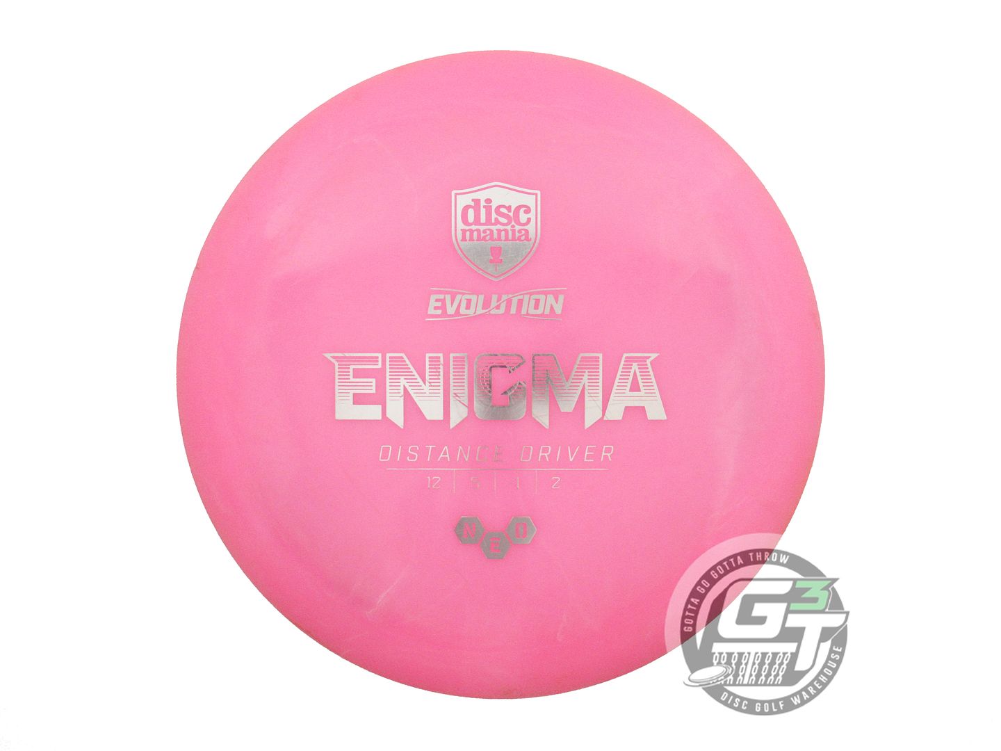 USED DiscMania Neo Enigma 175g Pink Silver Foil Distance Driver Golf Disc
