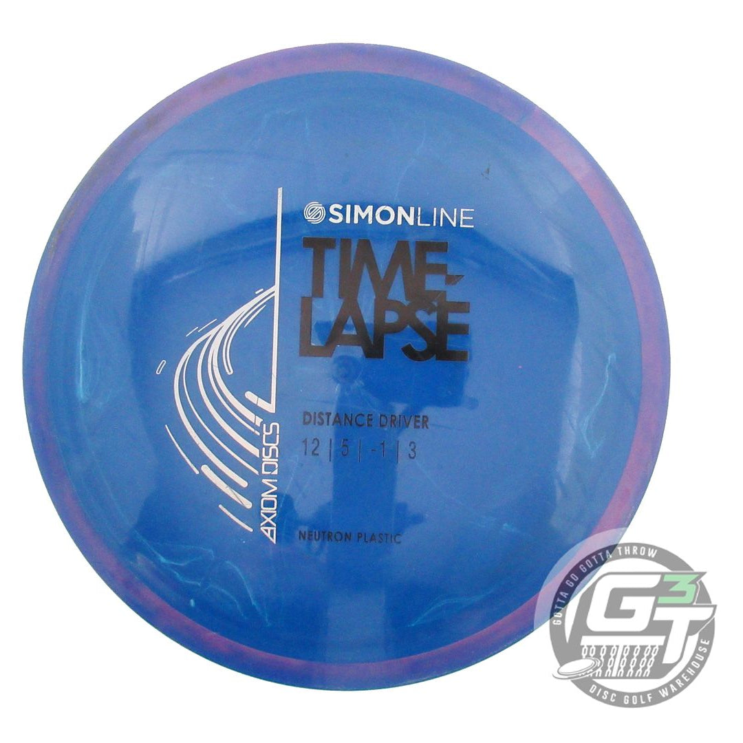 USED Axiom Discs Neutron Time Lapse 168g Blue Purple Rim Driver Golf Disc