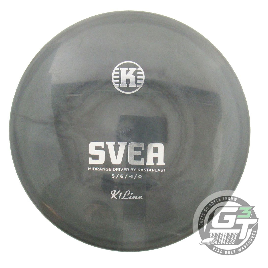 USED Kastaplast K1 Svea 178g Gray Swirl Silver Foil Midrange Golf Disc