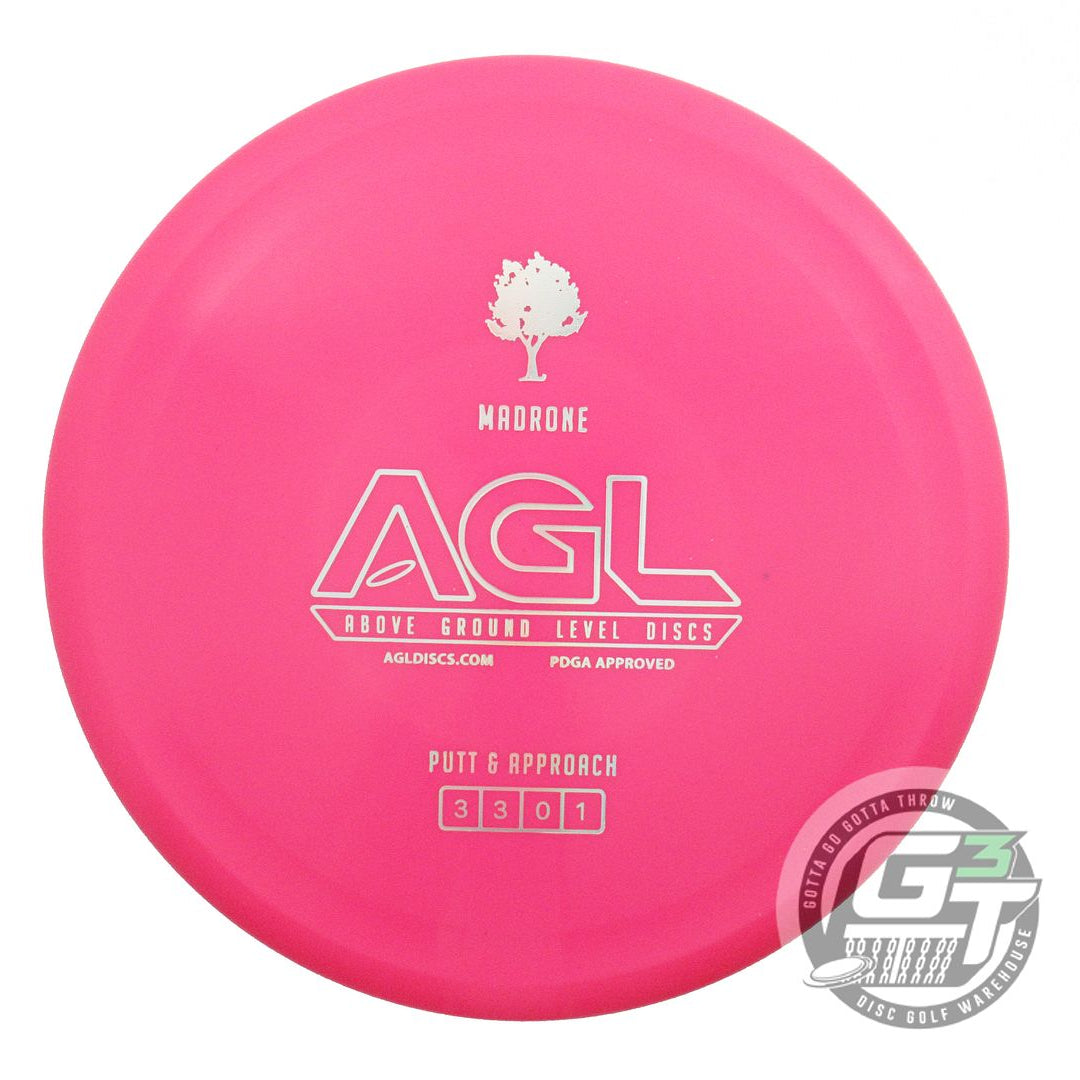 USED Above Ground Level Alpine Madrone 174g Pink Silver Holo Foil Putter Disc