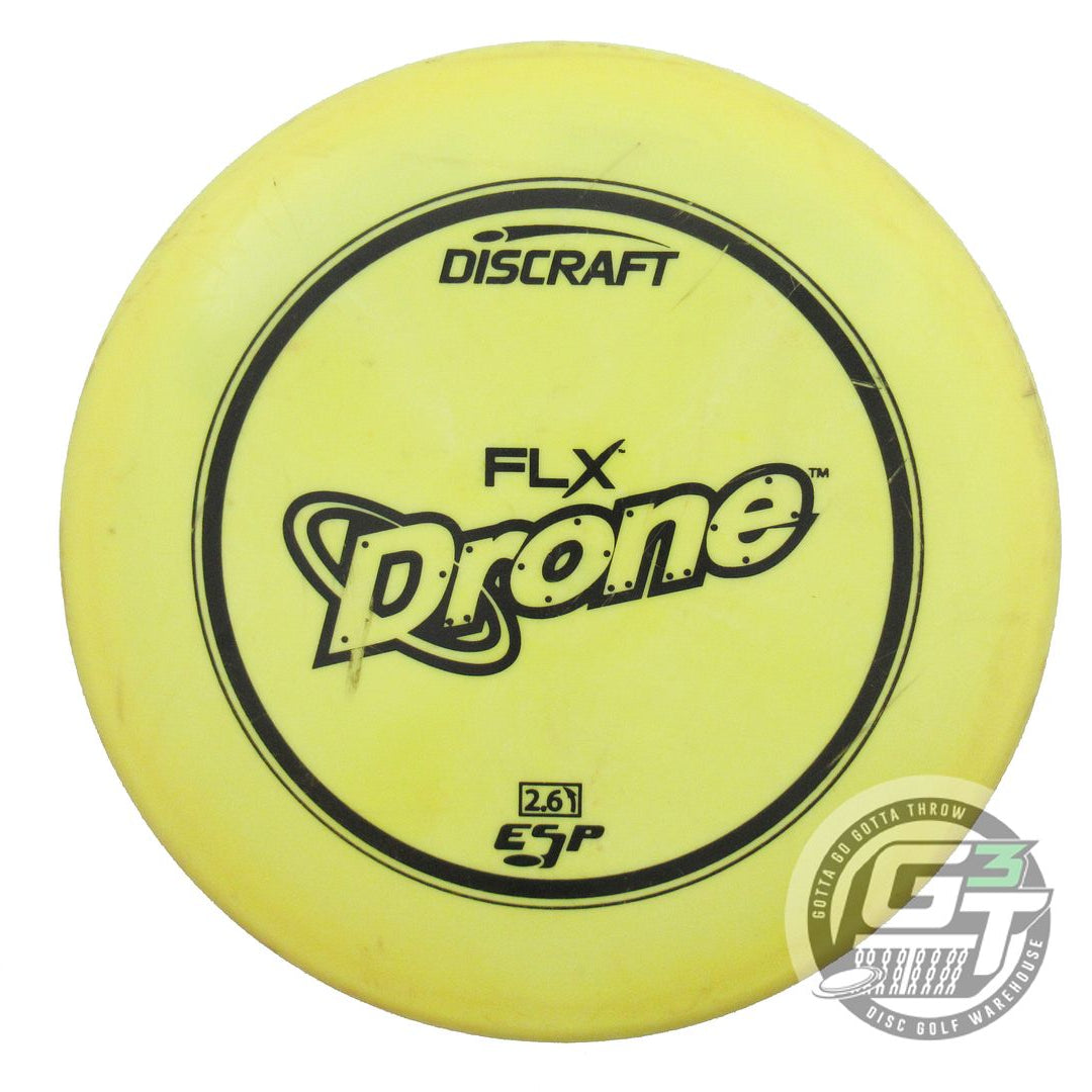 USED Discraft ESP FLX Drone 171g Yellow Black Stamp OOP Midrange Golf Disc