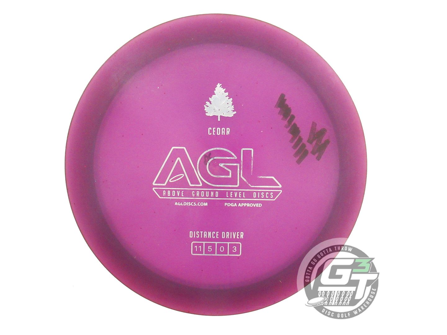 USED Above Ground Level Alpine Cedar 184g Purple Distance Driver Golf Disc