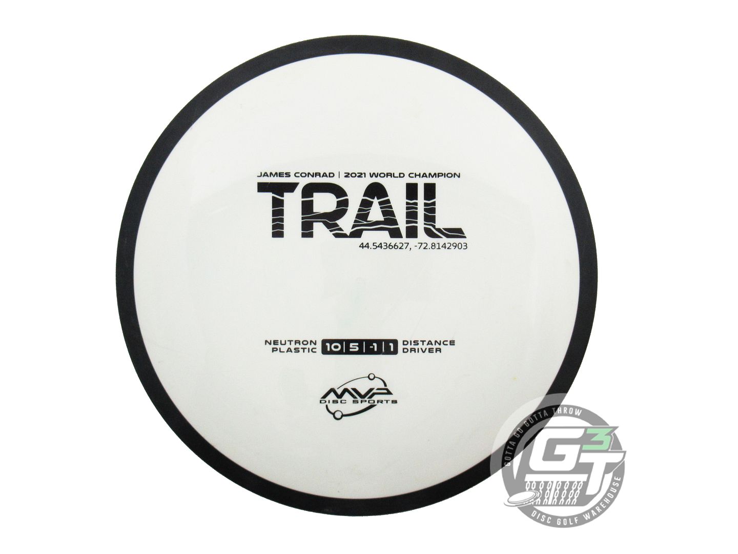 USED MVP Disc Sports Neutron Trail 173g White Distance Driver Disc