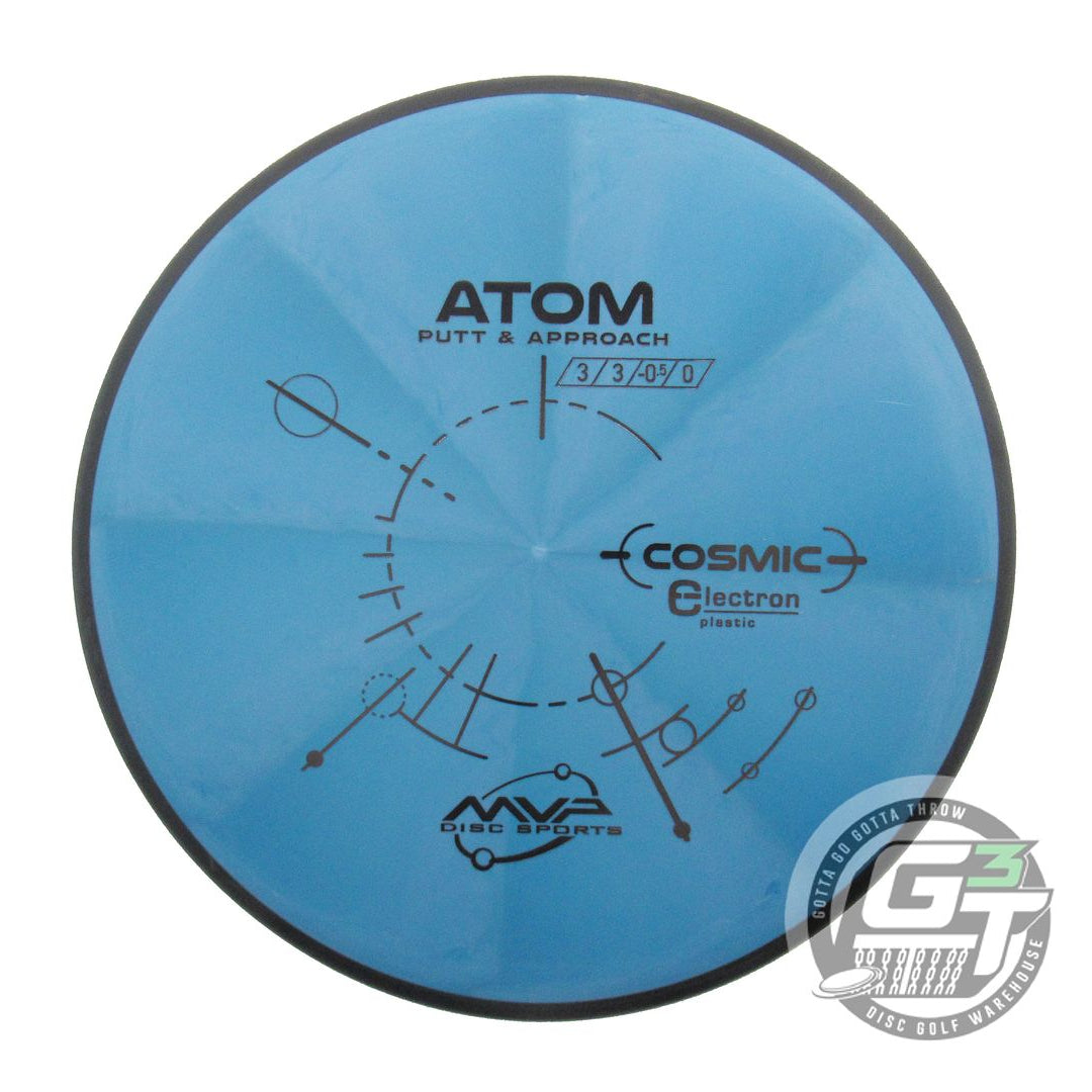 USED MVP Disc Sports Cosmic Electron Firm Atom 173g Teal-Blue Putter Golf Disc