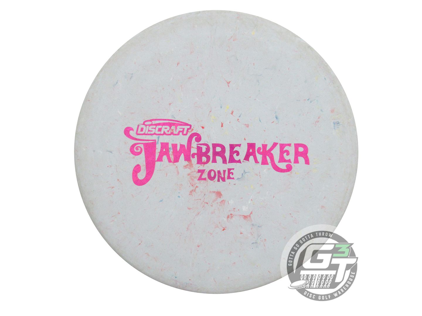 USED Discraft Jawbreaker Zone 175g Gray Magenta Shatter Foil A Putter Golf Disc