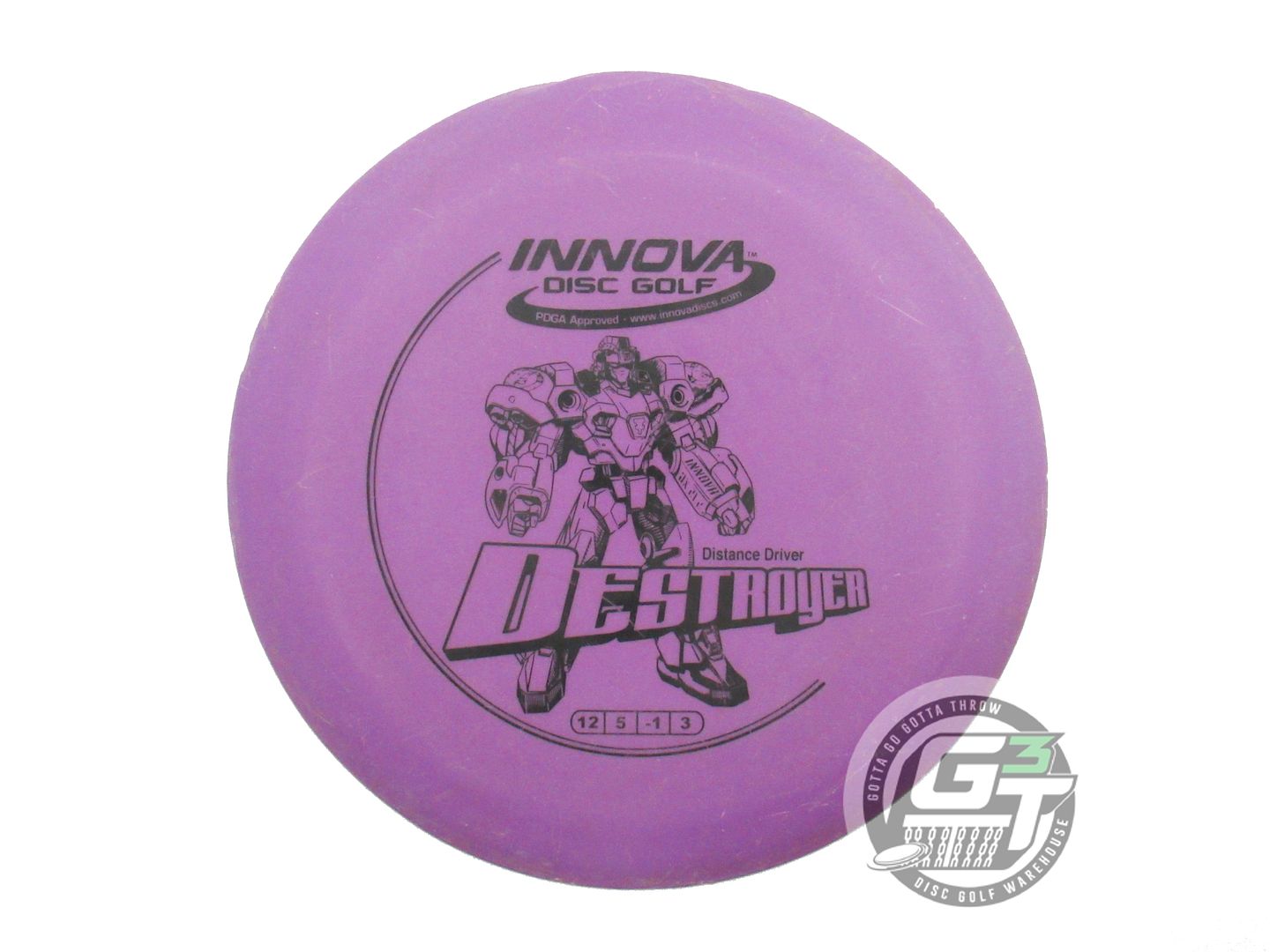 USED Innova DX Destroyer 171g Purple Black Stamp Distance Driver Golf Disc