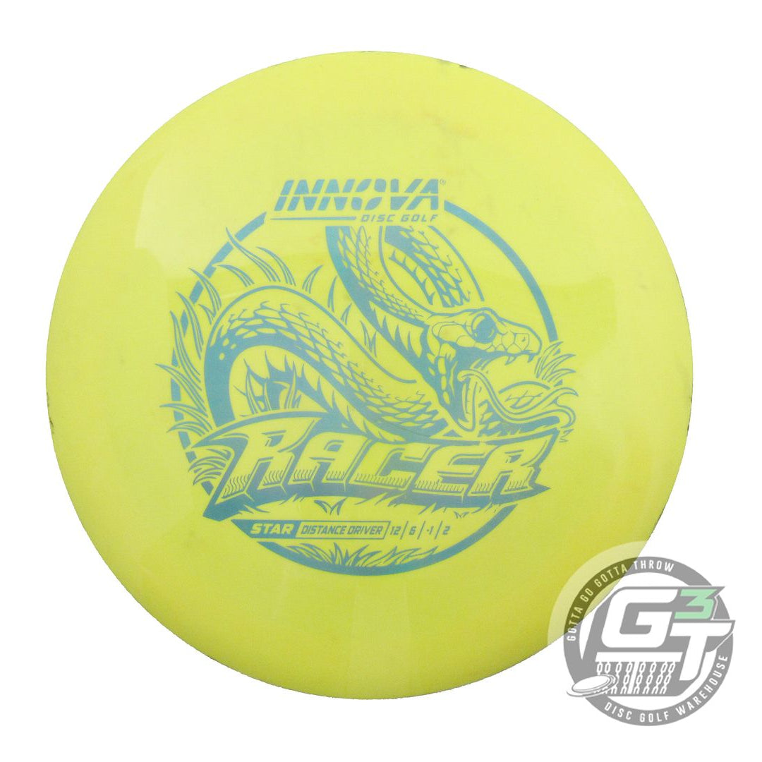 USED Innova Star Racer 175g Yellow Blue Holo Foil Distance Driver Golf Disc