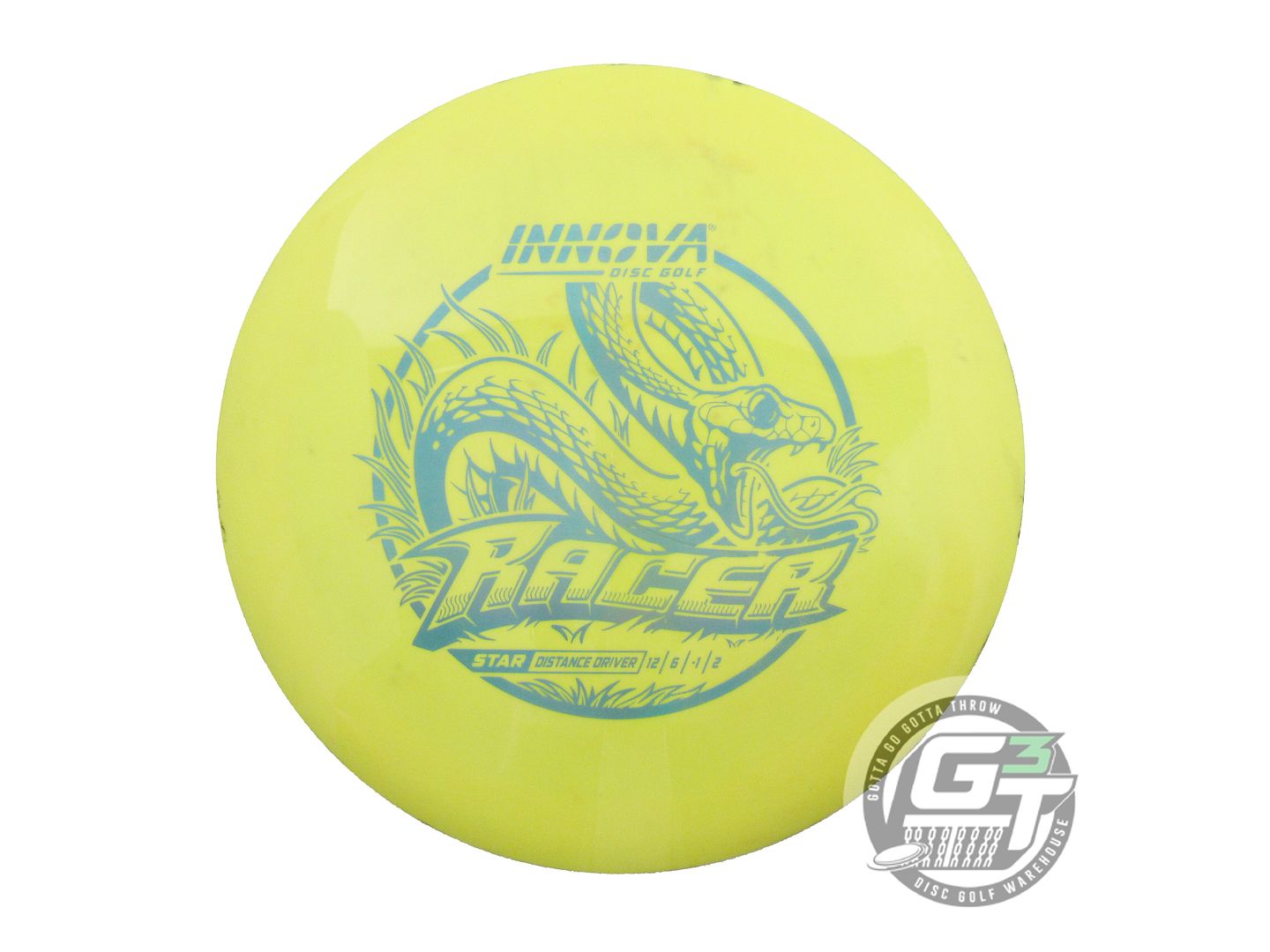 USED Innova Star Racer 175g Yellow Blue Holo Foil Distance Driver Golf Disc