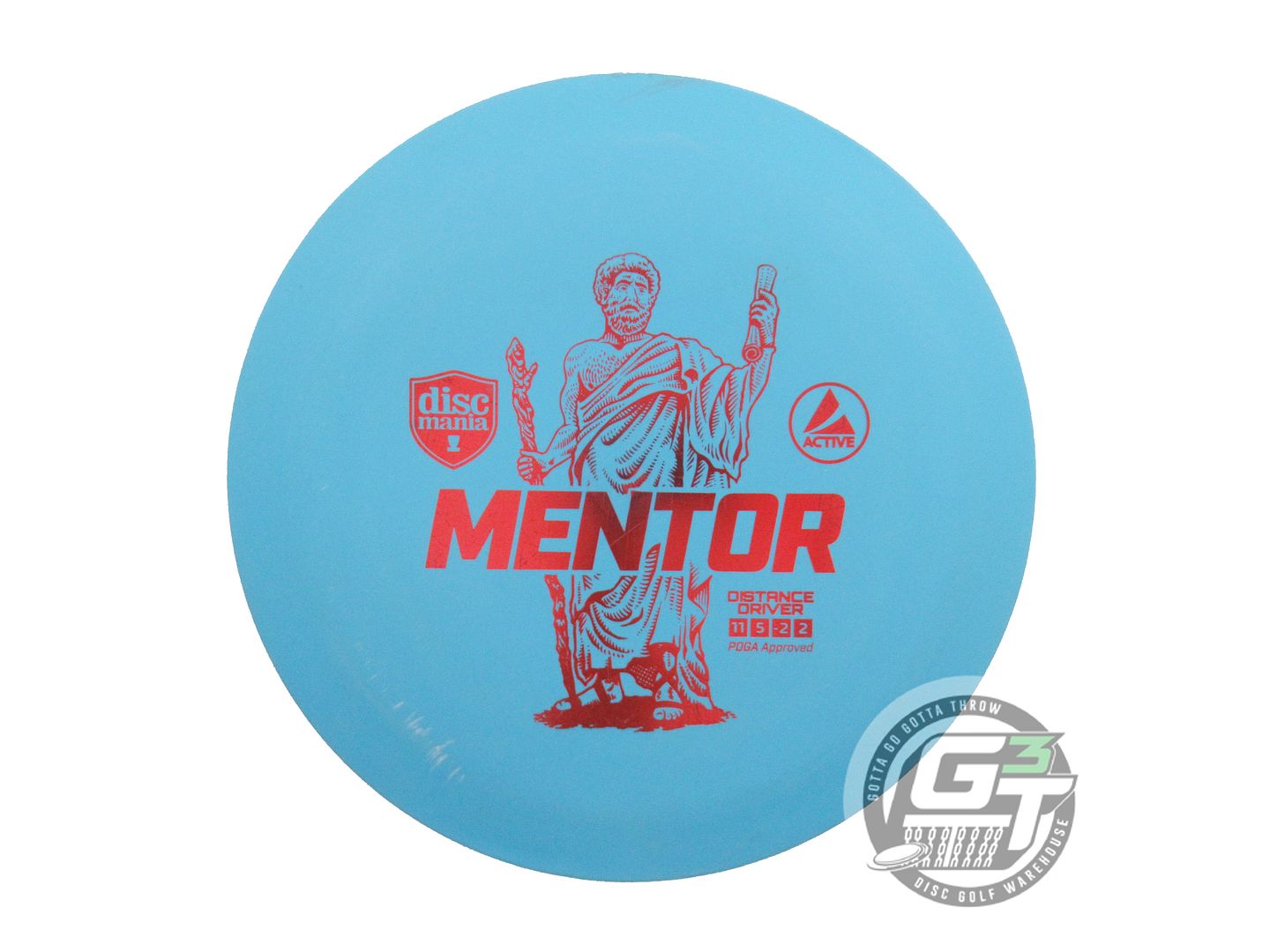 USED DiscMania Active Base Mentor 166g Teal Red Foil Distance Driver Golf Disc