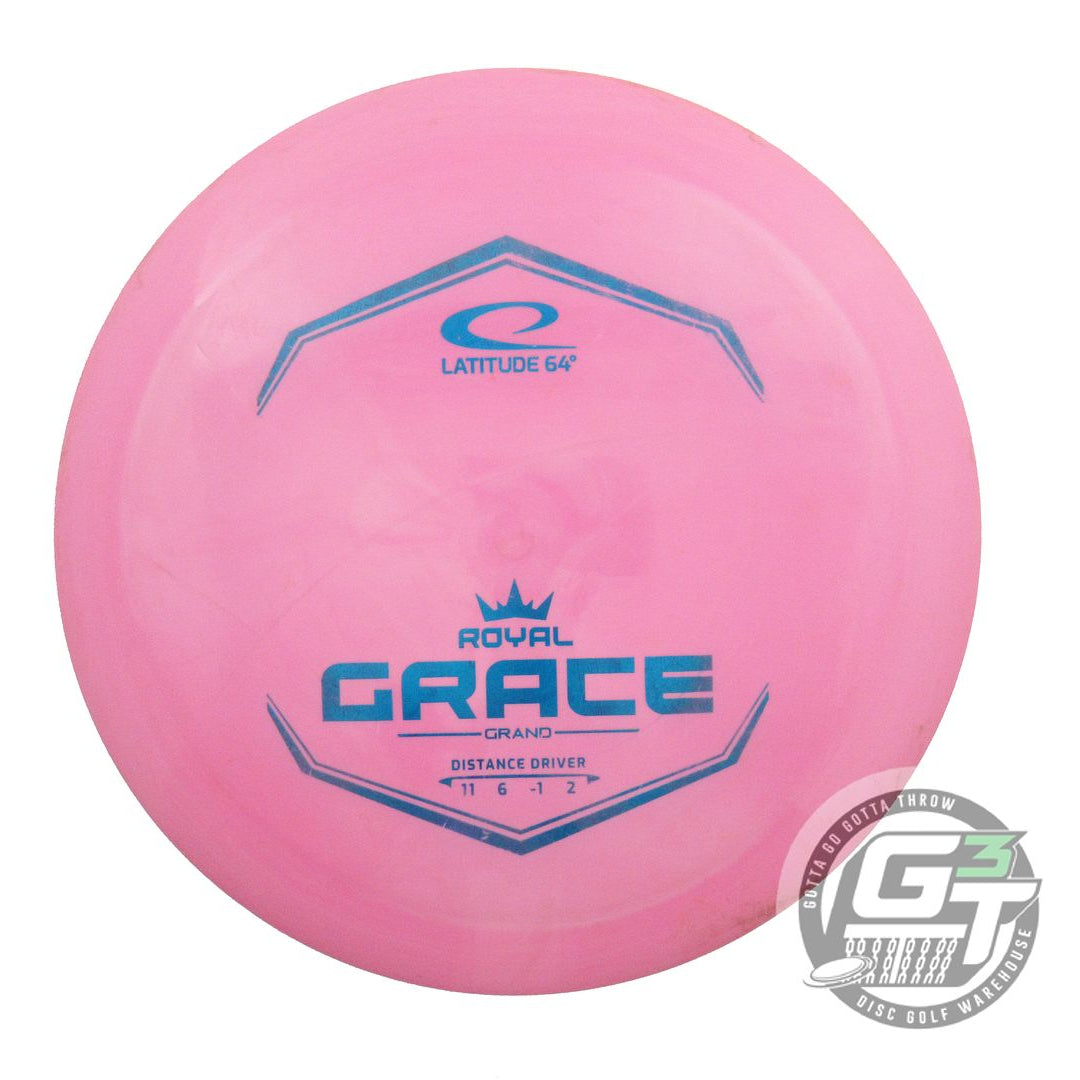 USED Latitude 64 Royal Grand Grace 175g Pink Blue Foil Distance Driver Disc