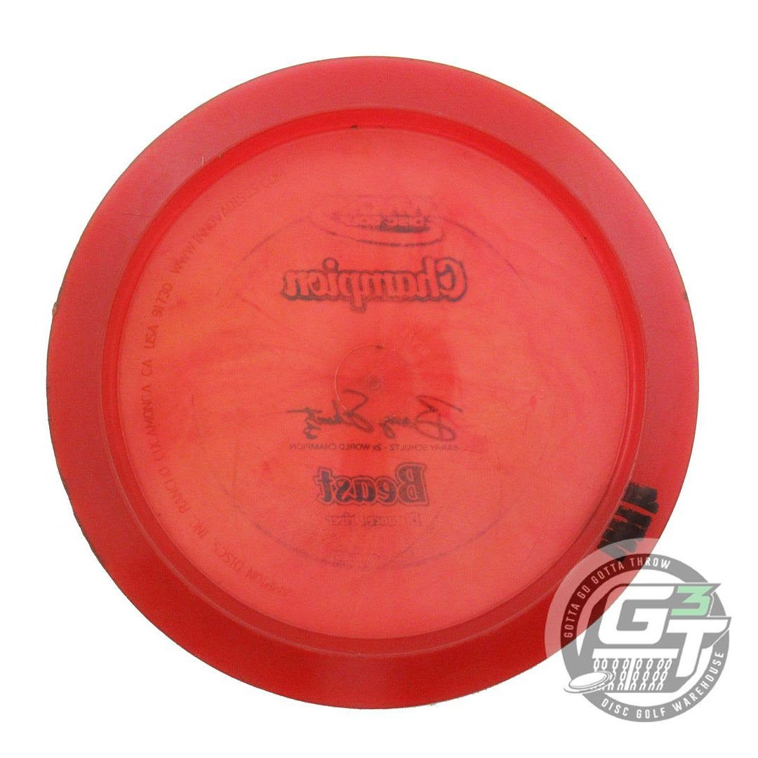USED Innova Champion Beast 175g Red Teal Foil Distance Driver Golf Disc