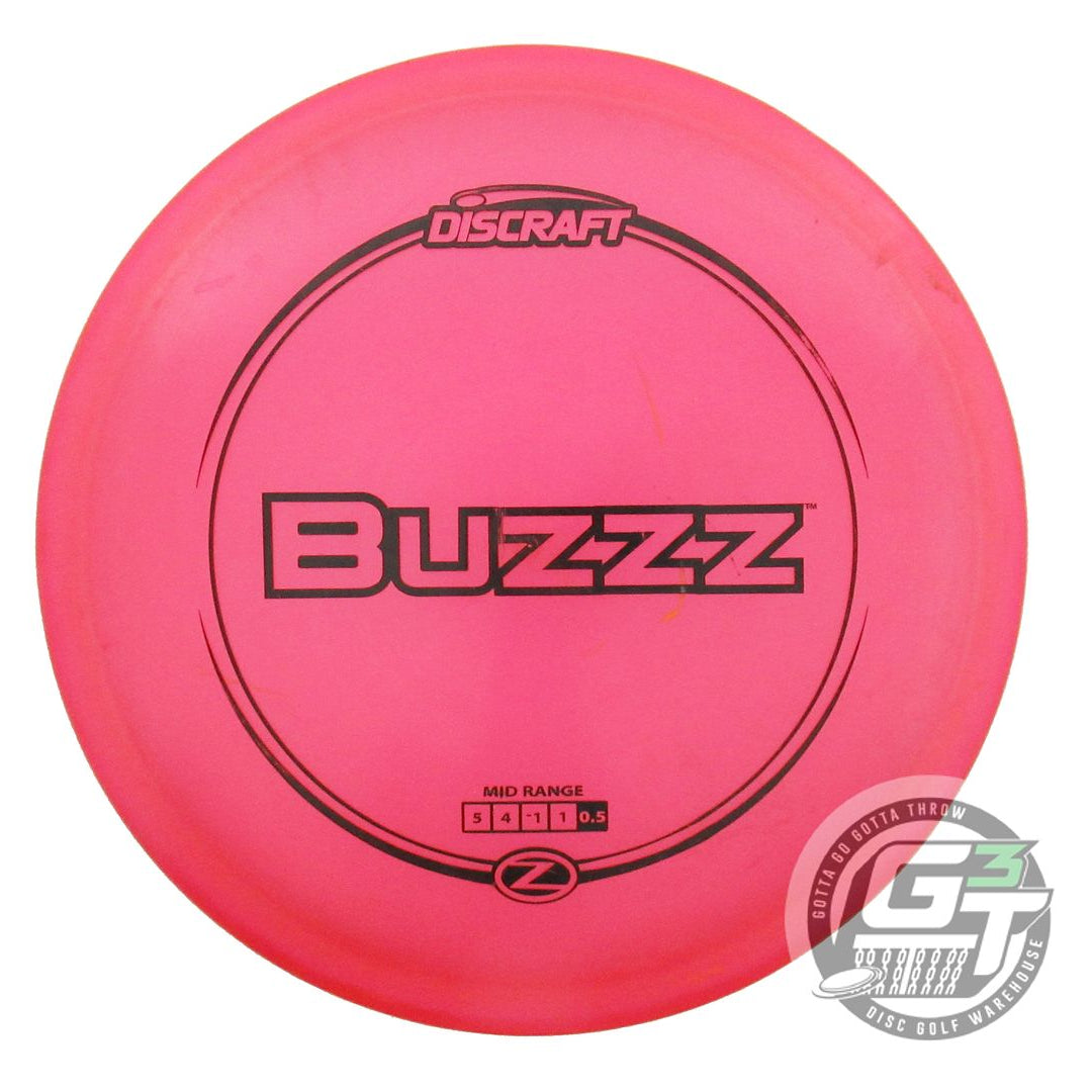 USED Discraft Z Buzzz 176g Pink Black Stamp Midrange Golf Disc