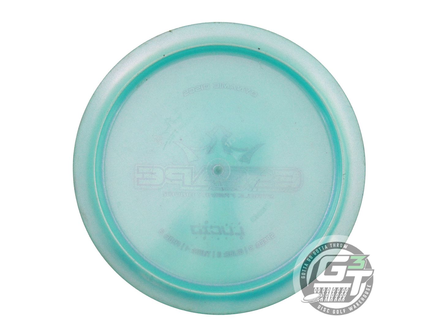 USED Dynamic Discs Glimmer Lucid Escape 173g Seafoam Purple Foil Driver Disc