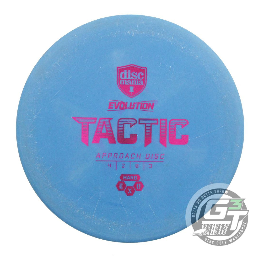 USED DiscMania EXO Hard Tactic 173g Blue Purple Foil Putter Golf Disc