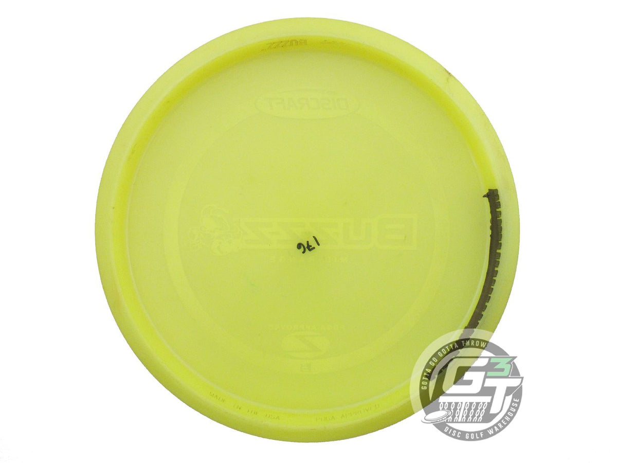USED Discraft Z Buzzz 176g Yellow White Stamp PFN Midrange Golf Disc
