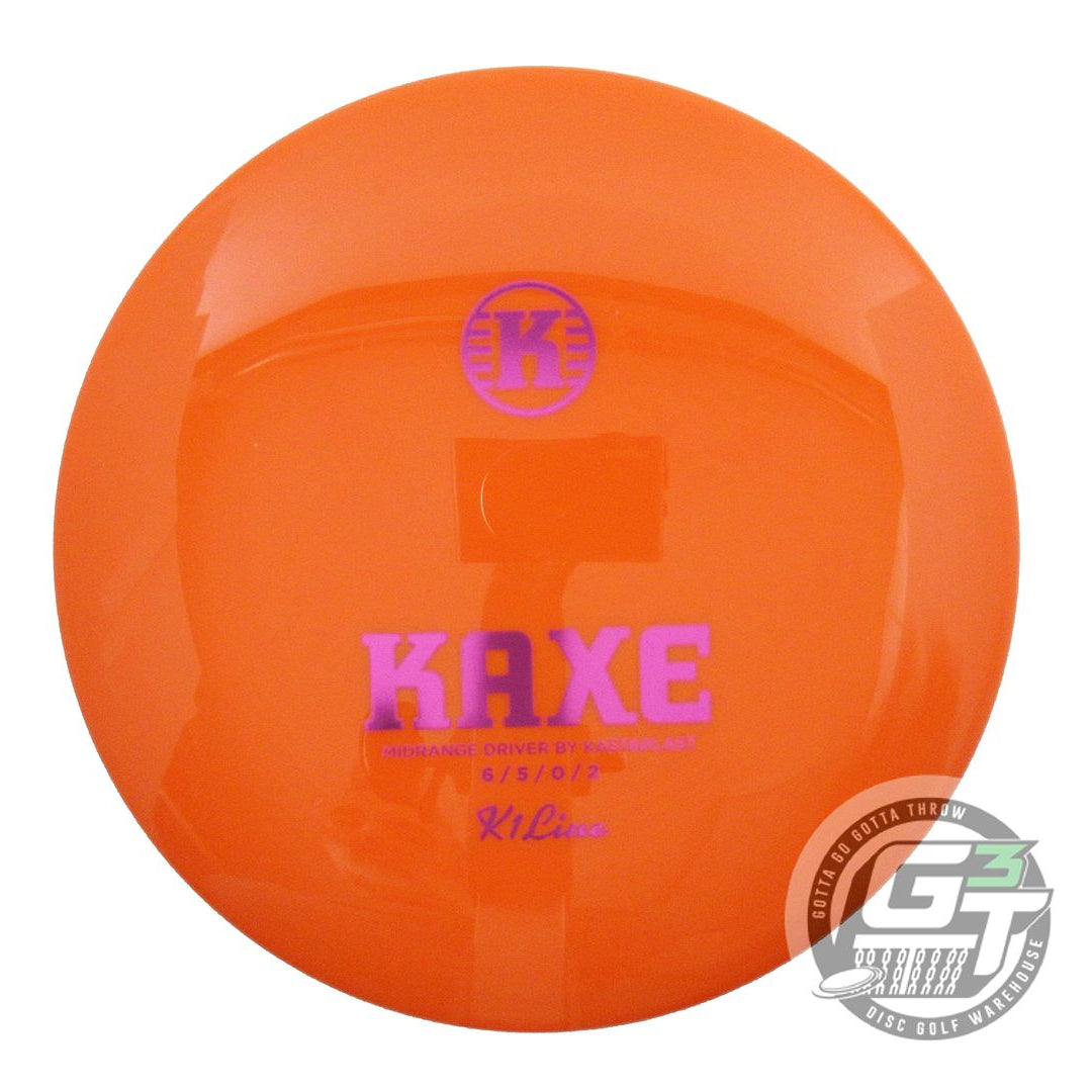 USED Kastaplast K1 Kaxe 174g Orange Magenta Foil Midrange Golf Disc
